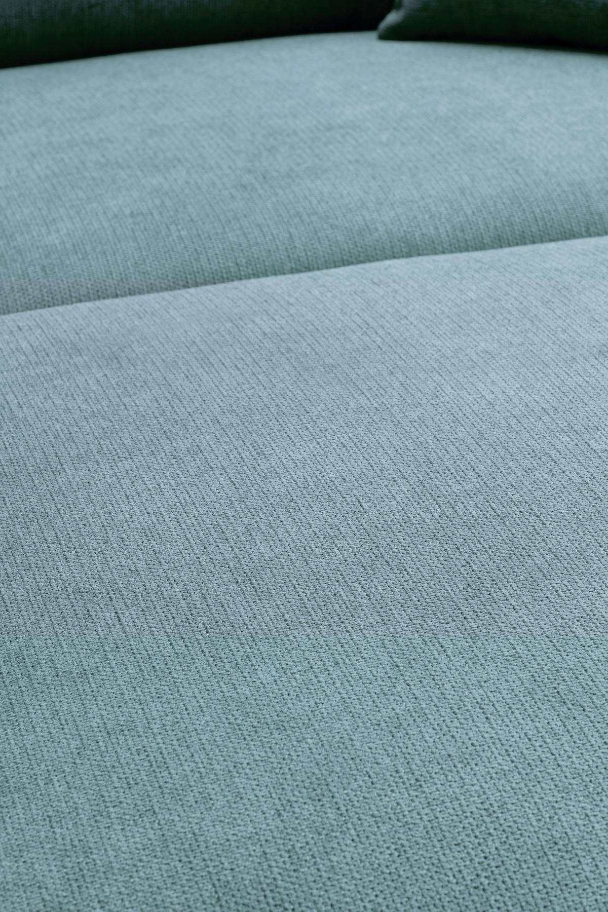 ECKSOFA Blaugrau Webstoff  - Blaugrau/Schwarz, KONVENTIONELL, Textil/Metall (304/196cm) - Hom`in