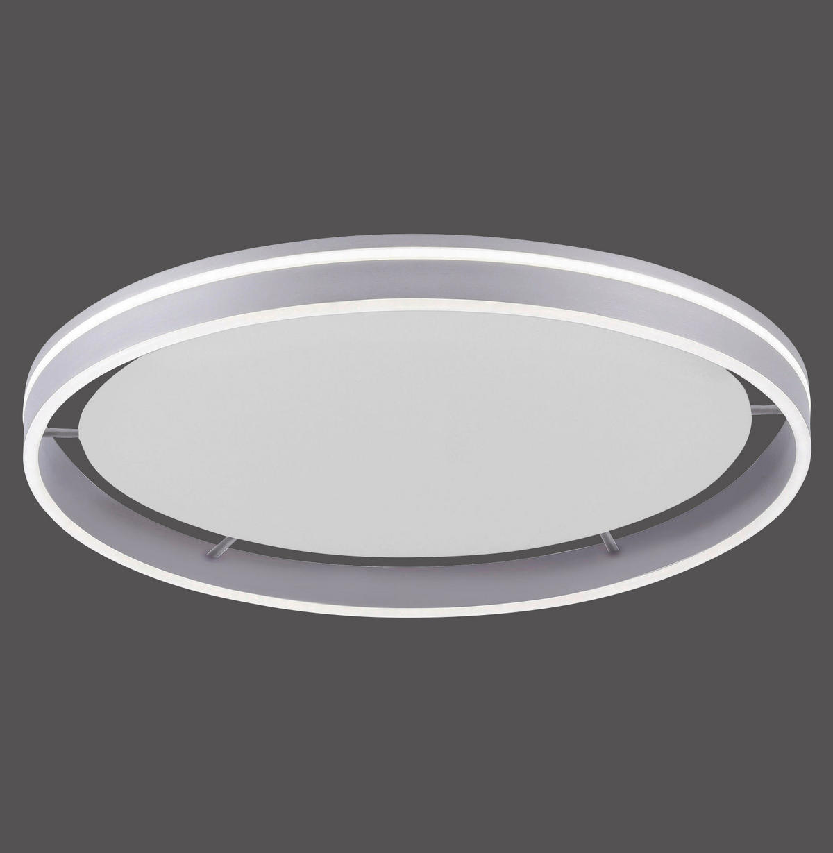 LED-DECKENLEUCHTE  Smart   - Silberfarben, Design, Glas/Kunststoff (59/59cm) - Paul Neuhaus