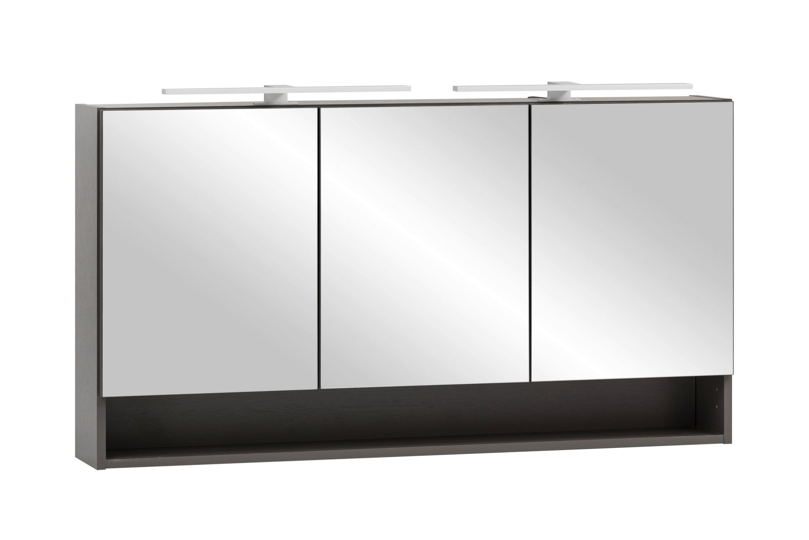 Xora Spiegelschrank Bogen Graphit 120x64x20 cm