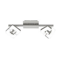 LED-STRAHLER - Nickelfarben, Basics, Metall (34/8/11cm)