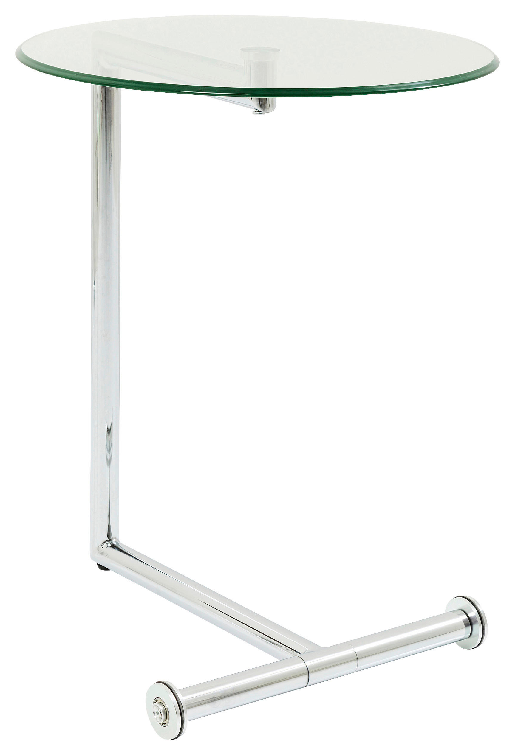 BEISTELLTISCH 51/46/62 cm Chromfarben rund  - Chromfarben, Design, Glas/Metall (51/46/62cm) - Kare-Design