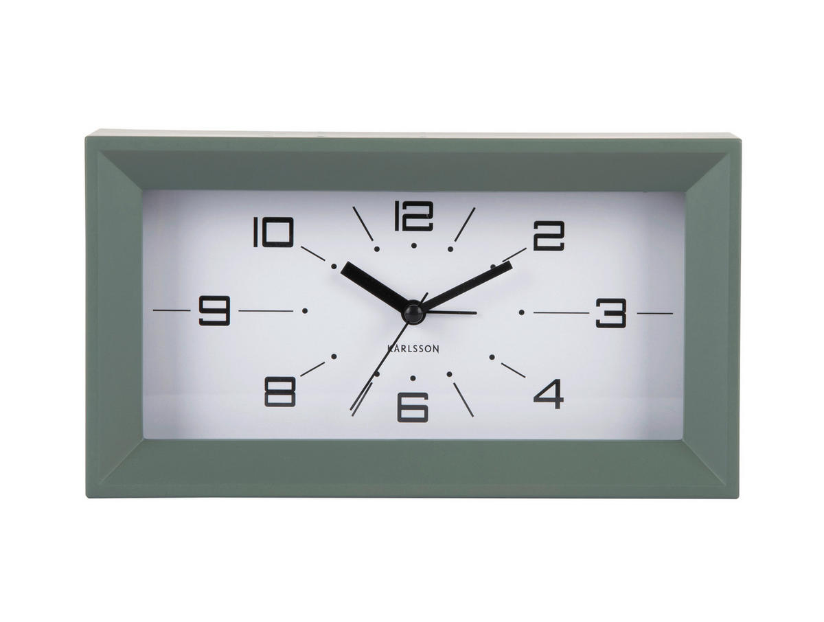 WANDUHR  Mintgrün  - Mintgrün, Basics, Kunststoff (20/11/6cm) - Karlsson