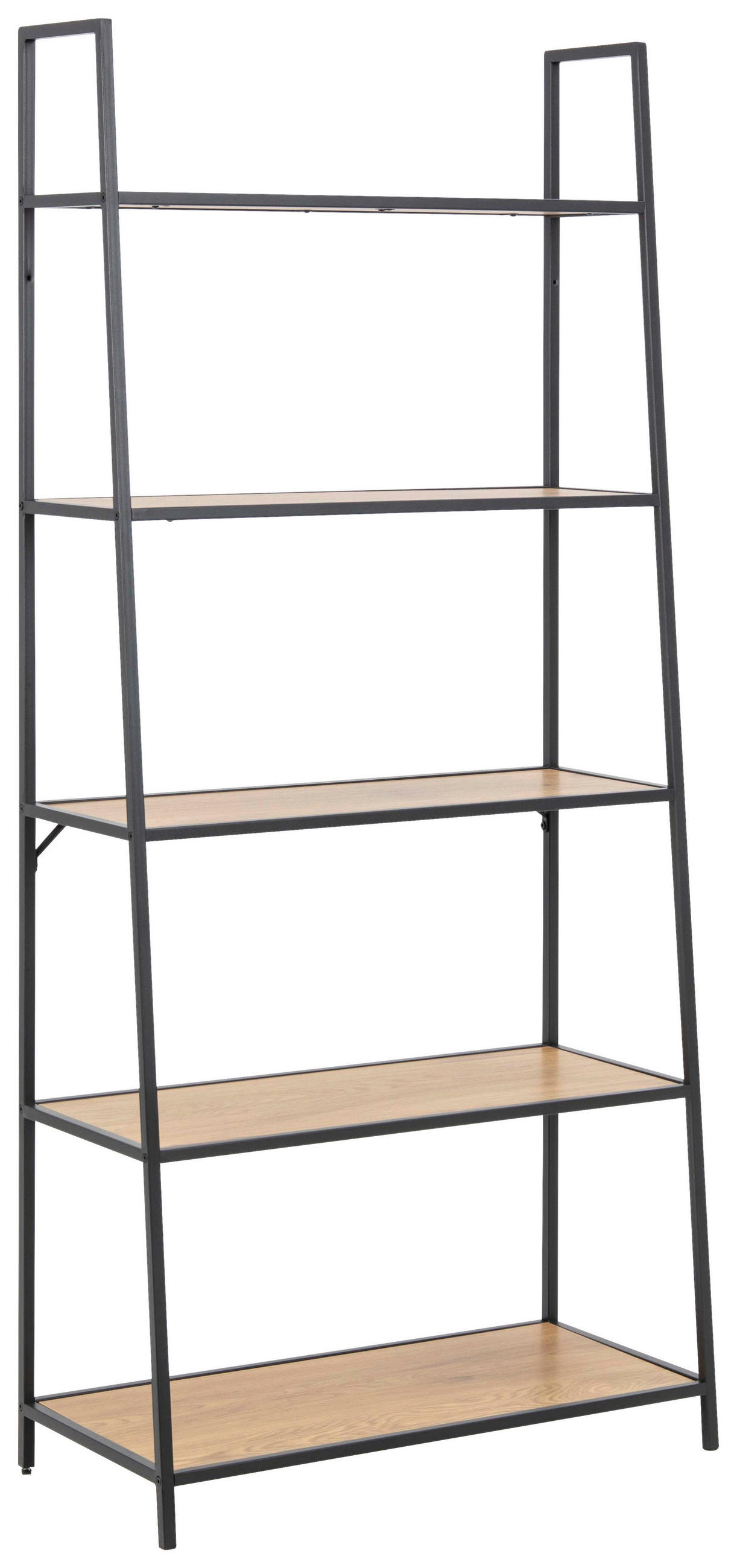 Wandboard in Schwarz/  77/174,5/36 cm Schwarz, Eichefarben  - Eichefarben/Schwarz, Trend, Holz (77/174,5/36cm) - MID.YOU