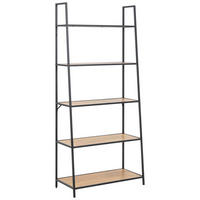 Wandboard in Schwarz/  77/174,5/36 cm Schwarz, Eichefarben  - Eichefarben/Schwarz, Trend, Holz (77/174,5/36cm) - MID.YOU