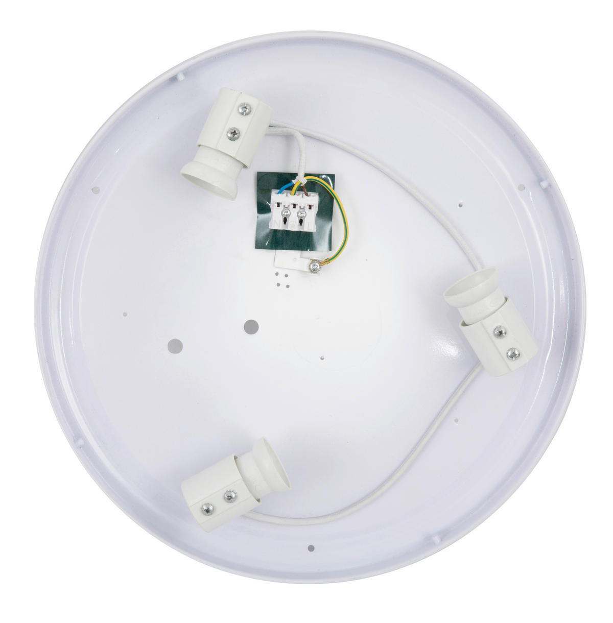 DECKENLEUCHTE  42/14.5 cm    - Weiß, Design, Kunststoff/Metall (42/14.5cm) - Collet's Monde