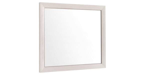 WANDSPIEGEL - Weiß, LIFESTYLE, Glas/Holzwerkstoff (87/76/2,5cm) - Hom`in