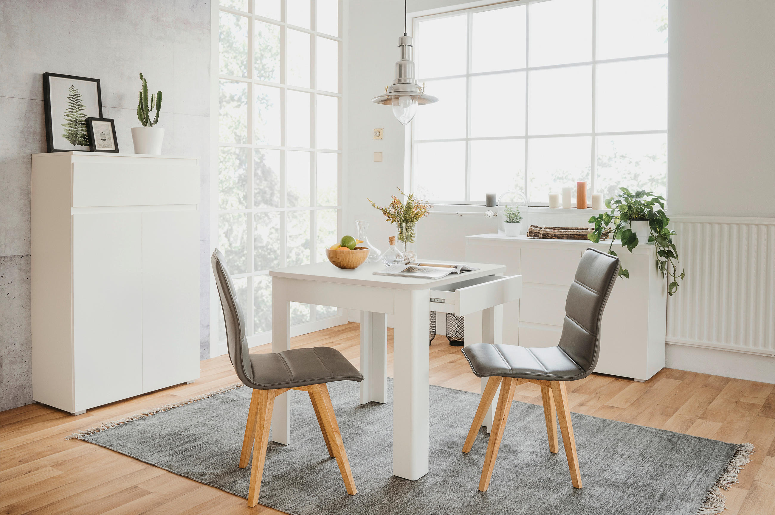 ESSTISCH rechteckig Weiß  - Weiß, MODERN, Holzwerkstoff (80/80/77cm) - MID.YOU