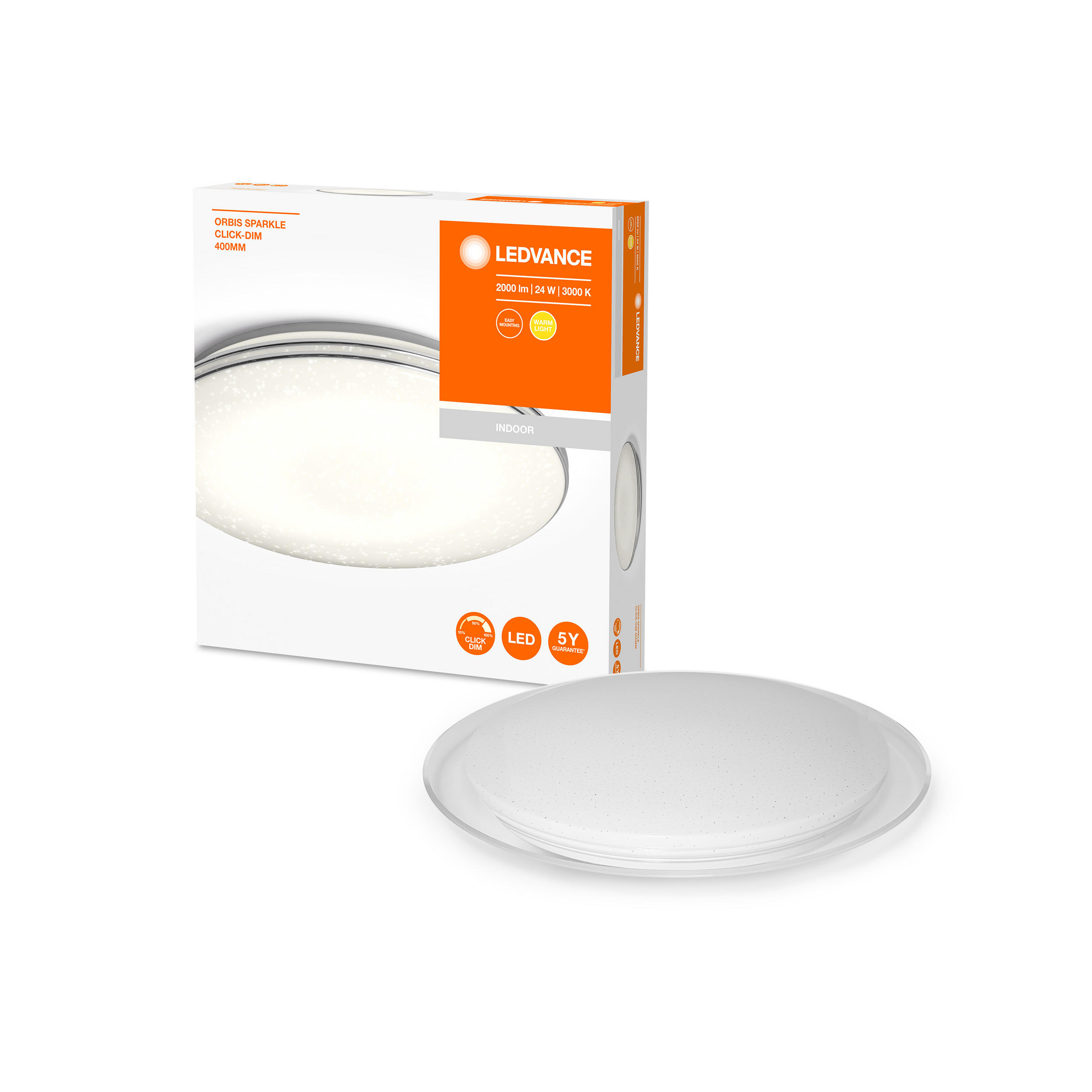 LED-DECKENLEUCHTE Orbis Sparkle 52,6/45,1/46,9 cm   - Basics (52,6/45,1/46,9cm) - Ledvance