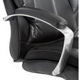 CHEFSESSEL Lederlook, Netz Schwarz  - Schwarz, KONVENTIONELL, Textil/Metall (73/112 - 122/73cm) - Cantus