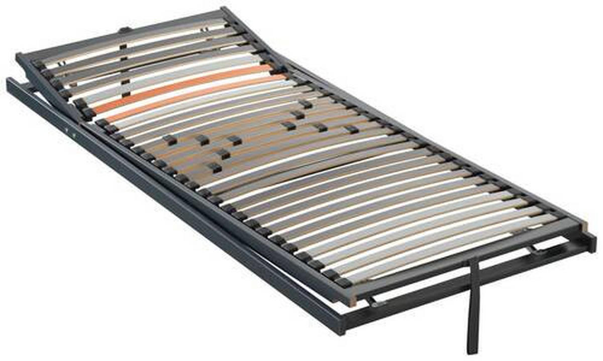 LATTENROST 140/200 cm Kopfteil, Fußteil verstellbar,  - Anthrazit/Orange, Basics, Holz (140/200cm) - Dieter Knoll