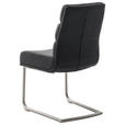 SCHWINGSTUHL  in Edelstahl Webstoff  - Edelstahlfarben/Anthrazit, Design, Textil/Metall (47/90/64cm) - Dieter Knoll