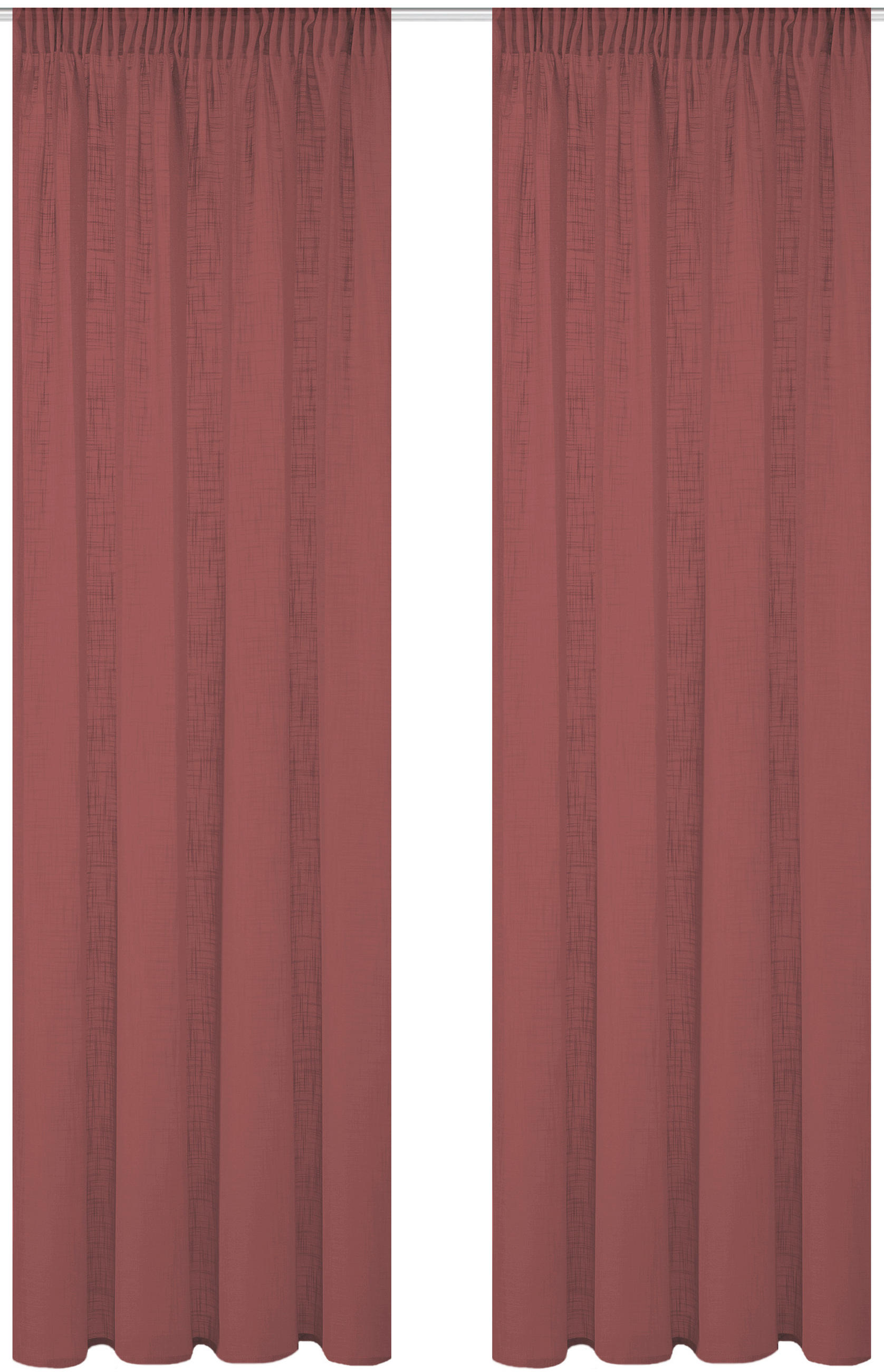 FERTIGVORHANG halbtransparent 140/160 cm 2 Stück - Beere, Basics, Textil (140/160cm)