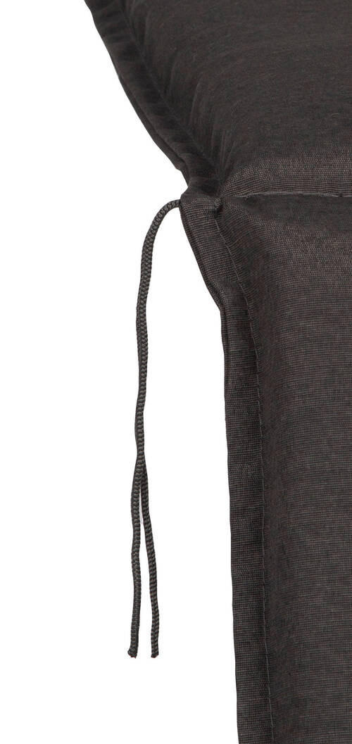 SESSELAUFLAGE in Grau Uni  - Grau, Basics, Textil (118/46/8cm) - Gardenson