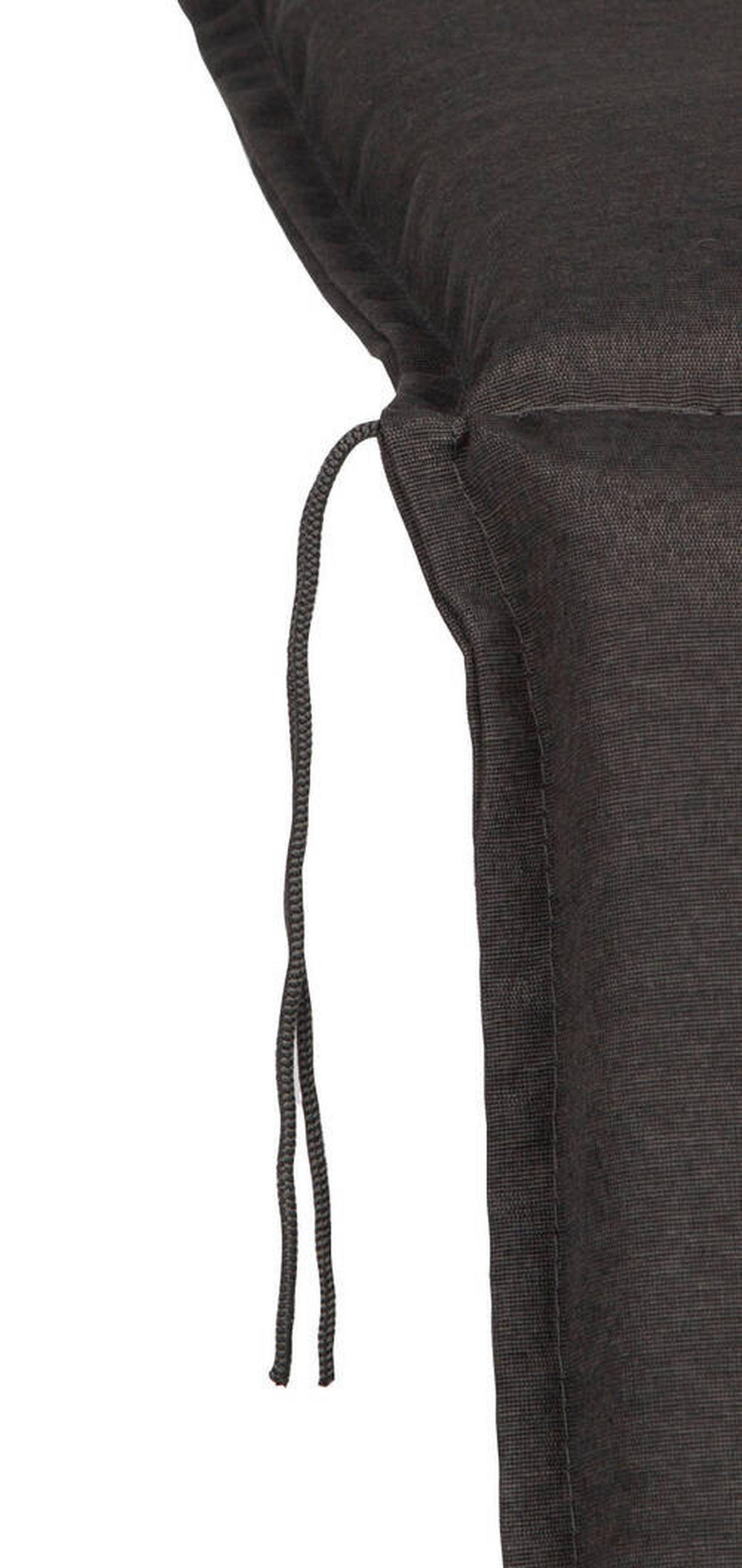 RELAXSESSELAUFLAGE Uni  - Dunkelgrau, Basics, Textil (170/46/8cm) - Gardenson