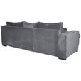ECKSOFA  in Cord Dunkelgrau  - Dunkelgrau/Schwarz, KONVENTIONELL, Textil/Metall (168/258cm) - Carryhome