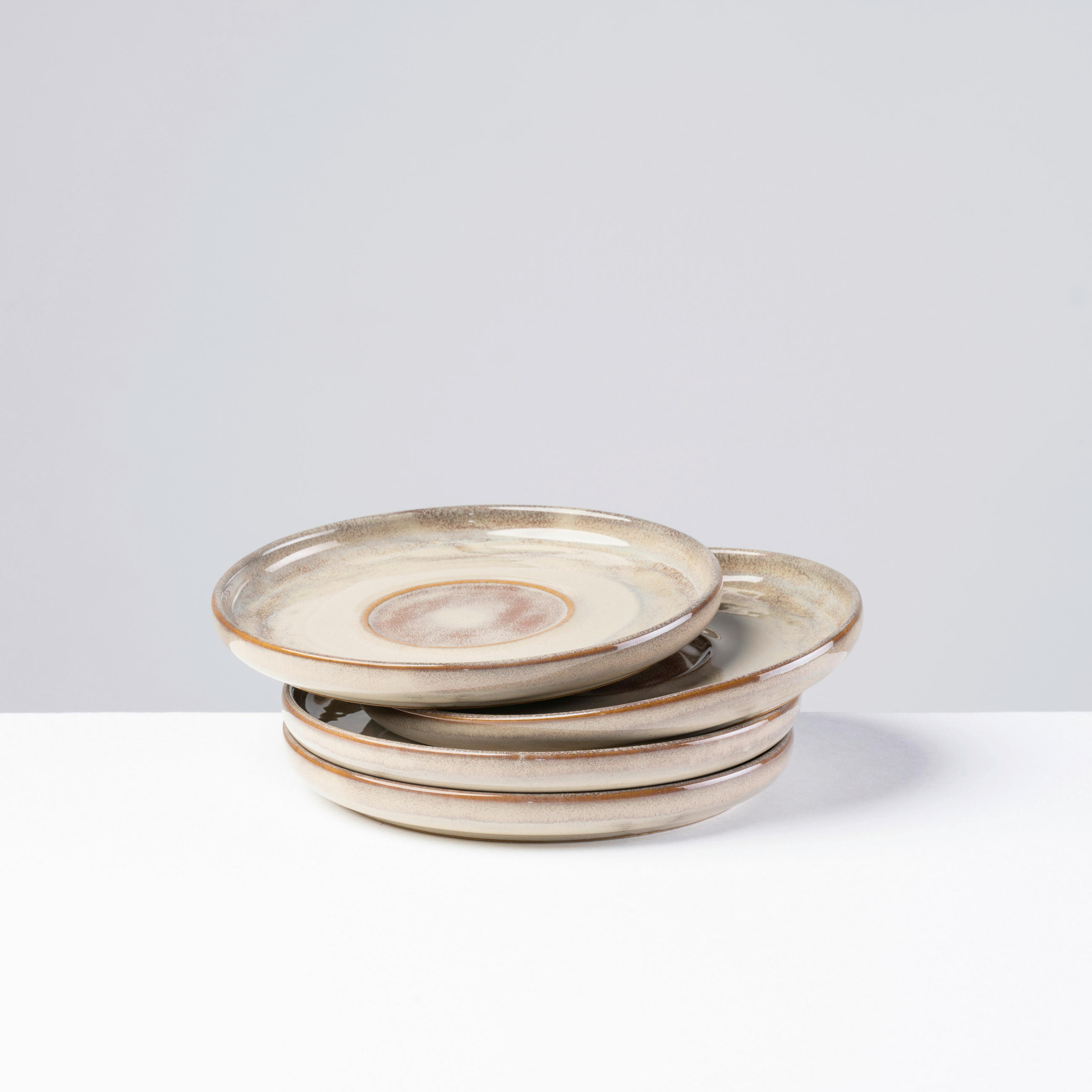 UNTERTASSENSET NEBELWALD 14,4 cm  - Beige, Basics, Keramik (14,4cm) - Gipfelstück