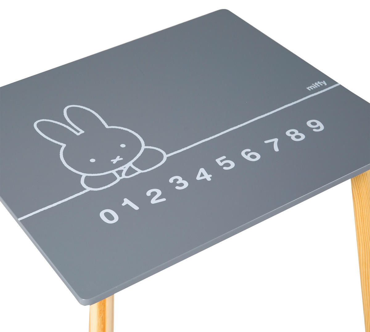 KINDERSITZGRUPPE MIFFY Weiß, Dunkelgrau  - Dunkelgrau/Weiß, Basics, Holz/Holzwerkstoff - Roba