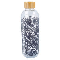 UNIVERSALFLASCHE Star Wars  - Blau/Transparent, Basics, Glas/Holz (8/8/26cm) - Star Wars