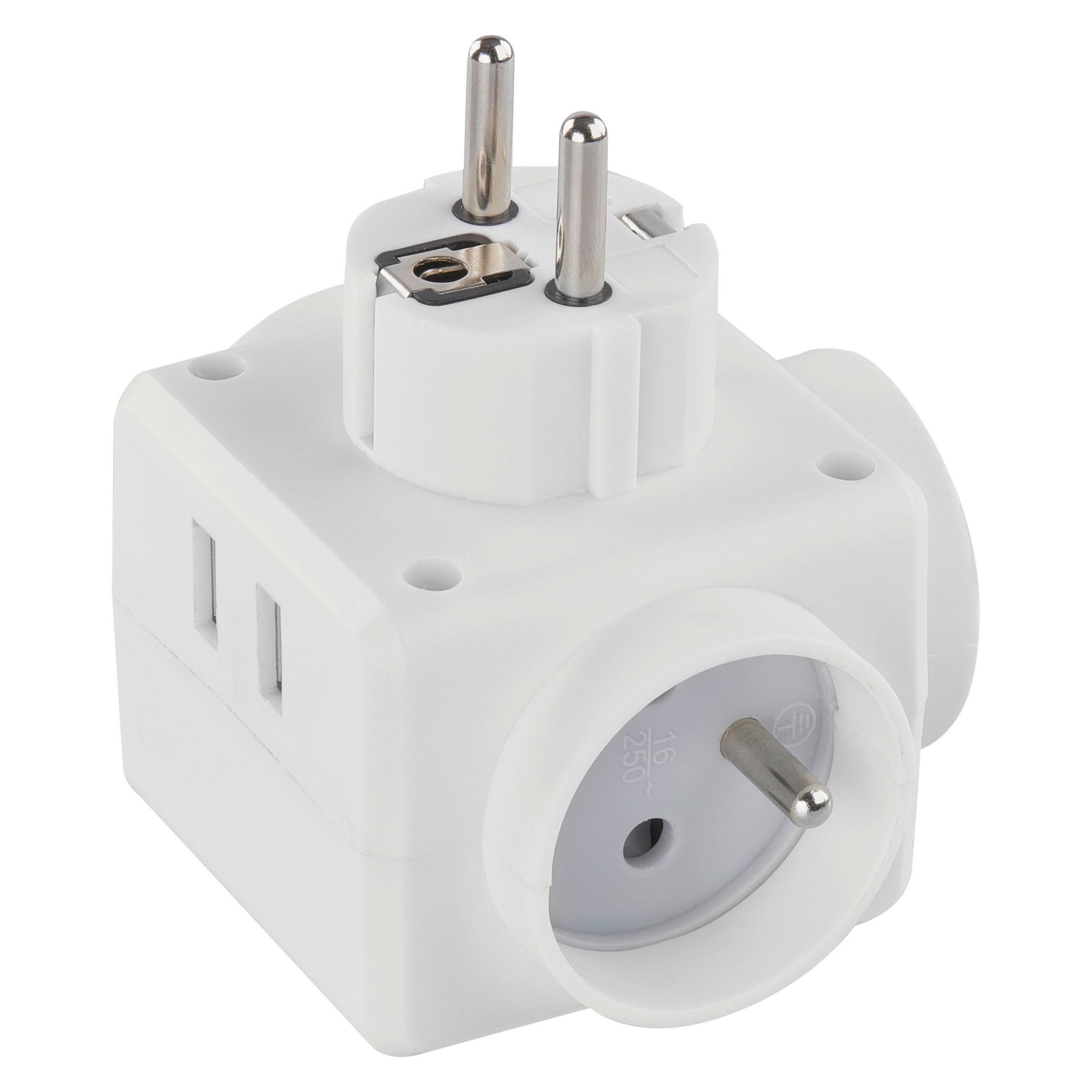 PREDLŽOVACÍ PRÍVOD – KOCKA   - biela, Basics, plast (8.2/7.5/9cm)