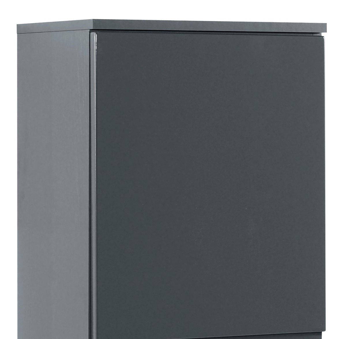 Midischrank in Grau 40/130/35 cm  - Graphitfarben, Design, Holzwerkstoff (40/130/35cm) - Held