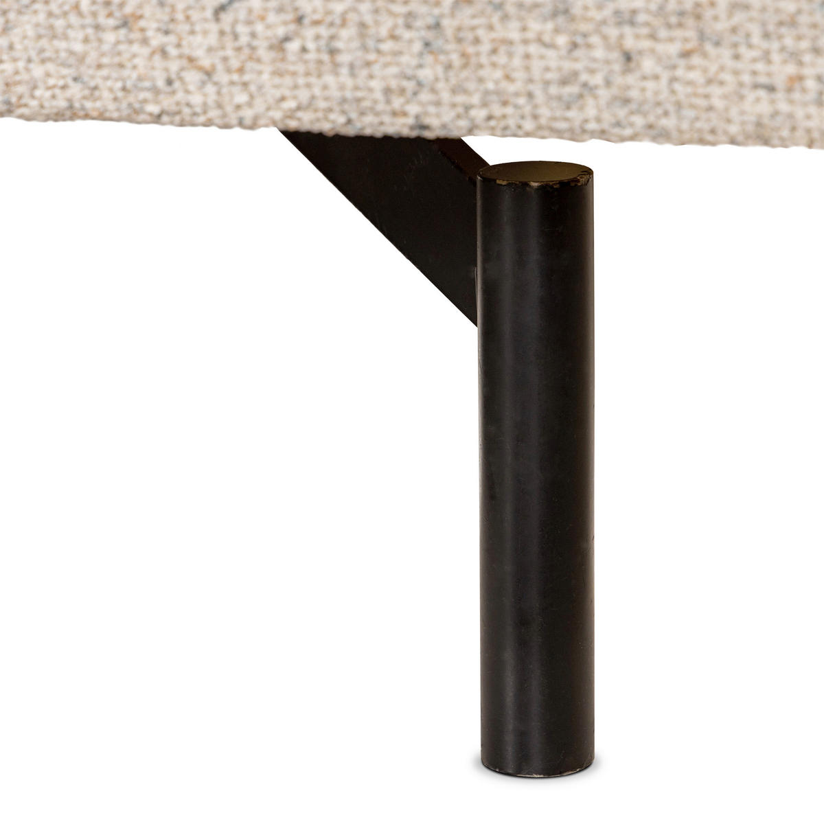 3-SITS SOFFA i beige  - beige/svart, Basics, metall/trä (217/84/100cm) - Novel