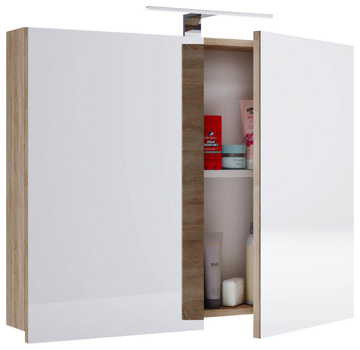 SPIEGELSCHRANK 80/59,2/12 cm  - Sonoma Eiche, Modern, Glas/Holzwerkstoff (80/59,2/12cm) - MID.YOU