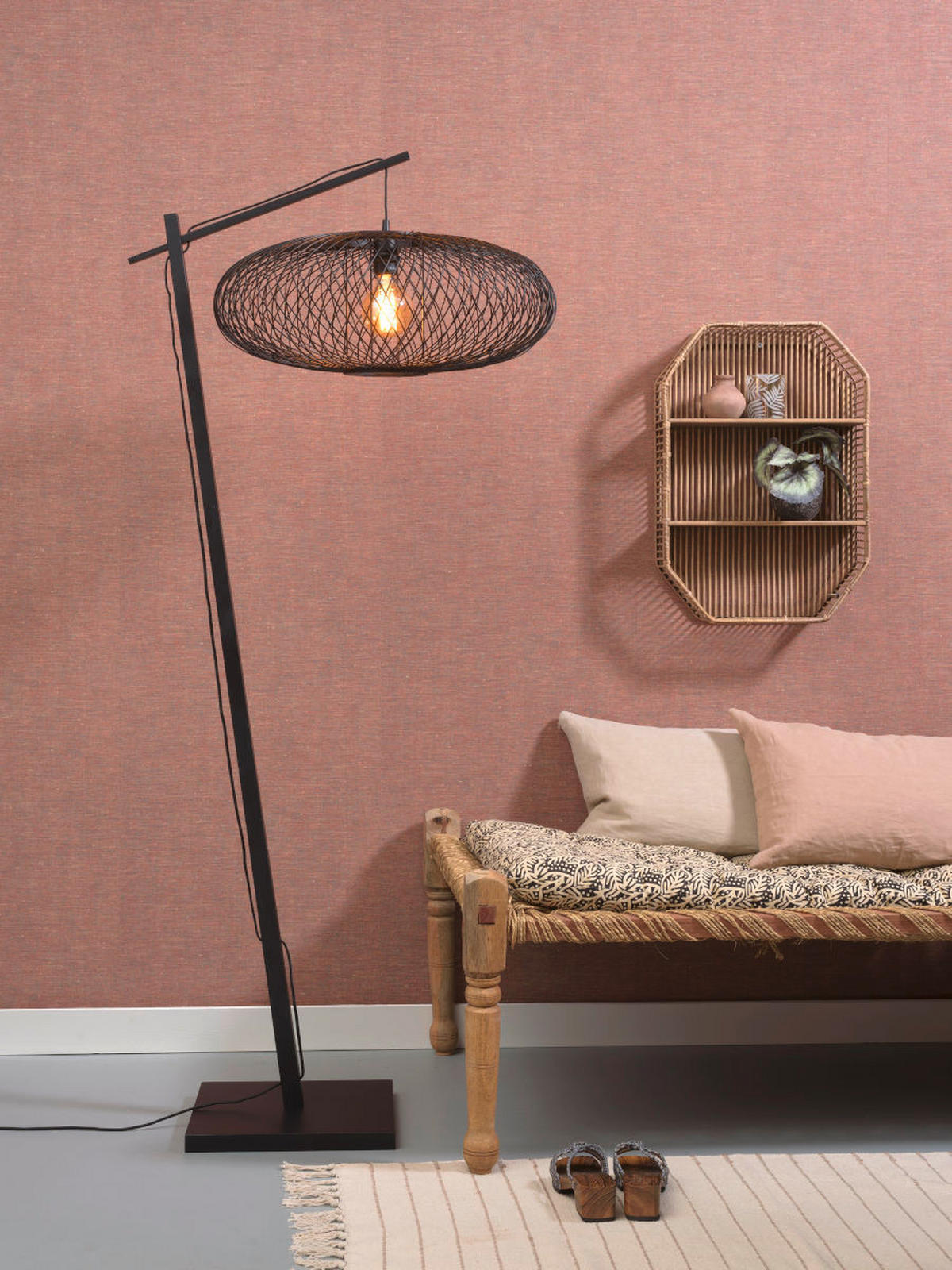 GOLVLAMPA GOOD&MOJO     - svart, Trend (176/60/80cm) - Good & Mojo