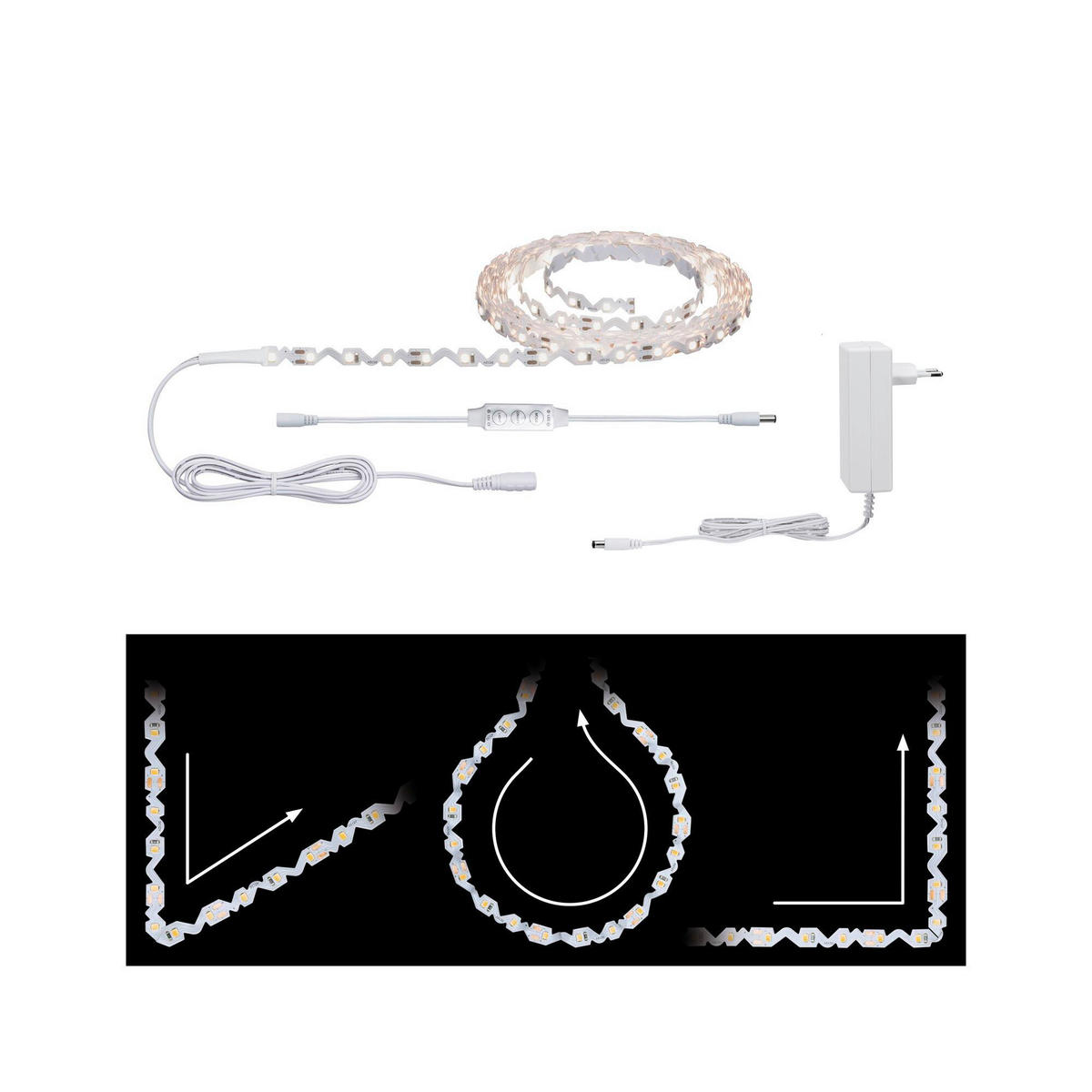 LED-STRIP 500/0,9/0,15 cm  FLEX  - Weiß, Design, Kunststoff (500/0,9/0,15cm) - Paulmann