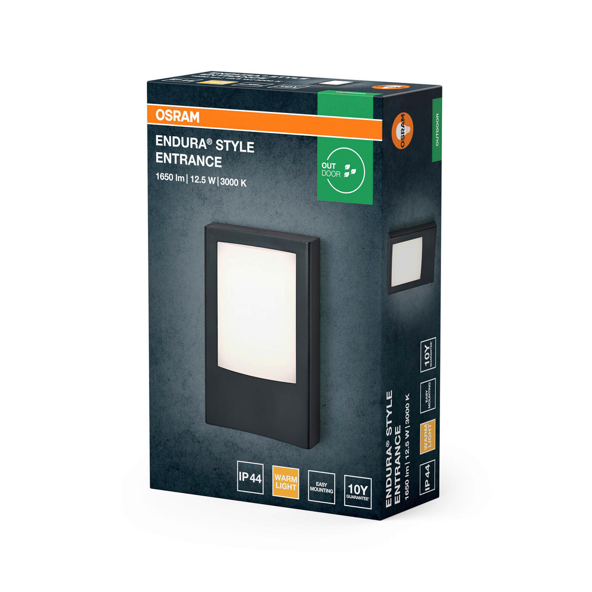LED-AUßENLEUCHTE 15/6,2/23,5 cm   - Dunkelgrau, Basics, Kunststoff/Metall (15/6,2/23,5cm) - Osram
