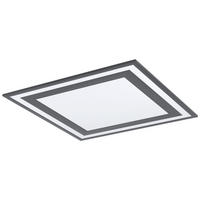 LED-DECKENLEUCHTE 6/59,5/59,5 cm  - Schwarz/Weiß, Design, Kunststoff/Metall (6/59,5/59,5cm) - Eglo