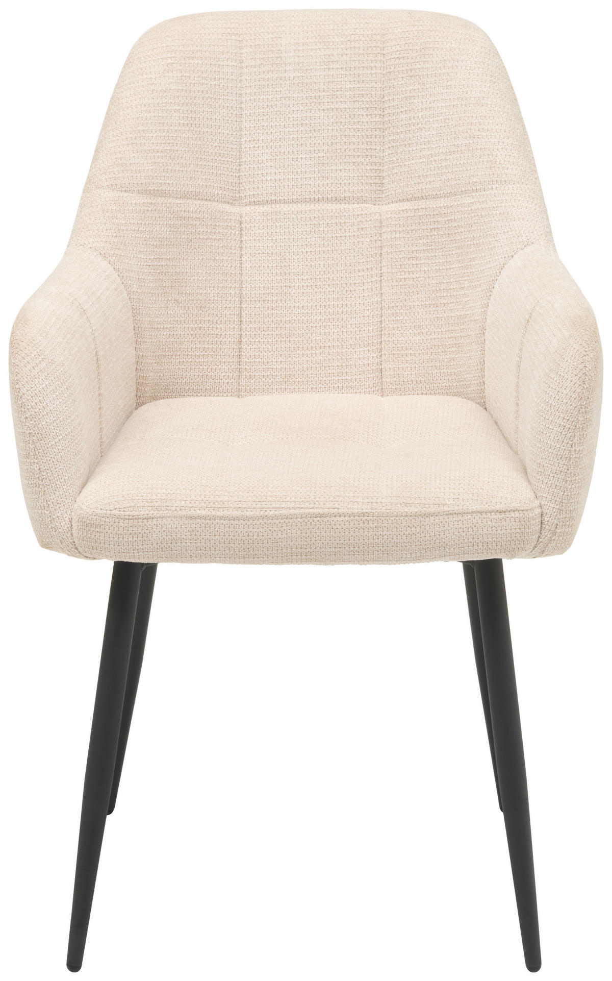 ŽIDLE S PODRUČKAMI, železo, tkaná látka, černá, béžová - černá/béžová, Konvenční, kov/textil (58/88/63cm) - MID.YOU