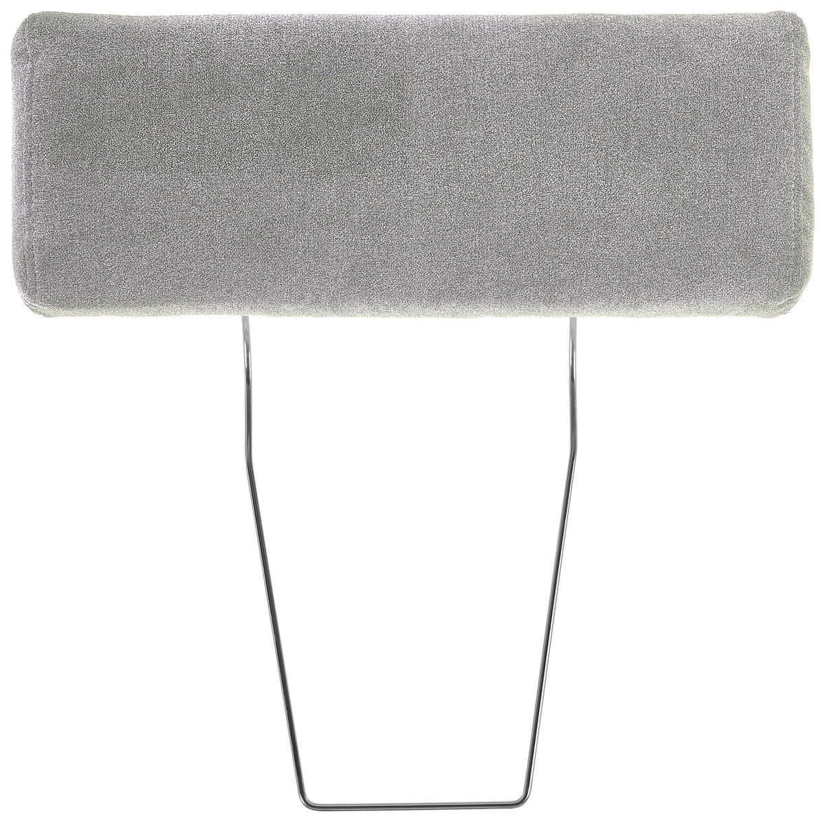 KOPFSTÜTZE in Velours  - Silberfarben, Konventionell, Textil (55/21/10cm) - Hom`in
