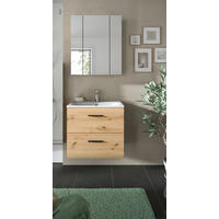 BADEZIMMER 2-teilig  - Weiss/Schwarz, Basics, Keramik/Holzwerkstoff - MID.YOU