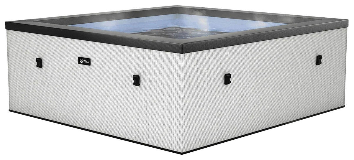 WHIRLPOOL NETSPA IDAHO SP-IDA6-PW  - Grauweiß, MODERN, Kunststoff (180/180/70cm)