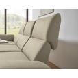 ECKSOFA  in Flachgewebe Beige  175-224/255-365 cm  - Beige/Schwarz, Design, Textil/Metall (175-224/255-365cm) - Dieter Knoll