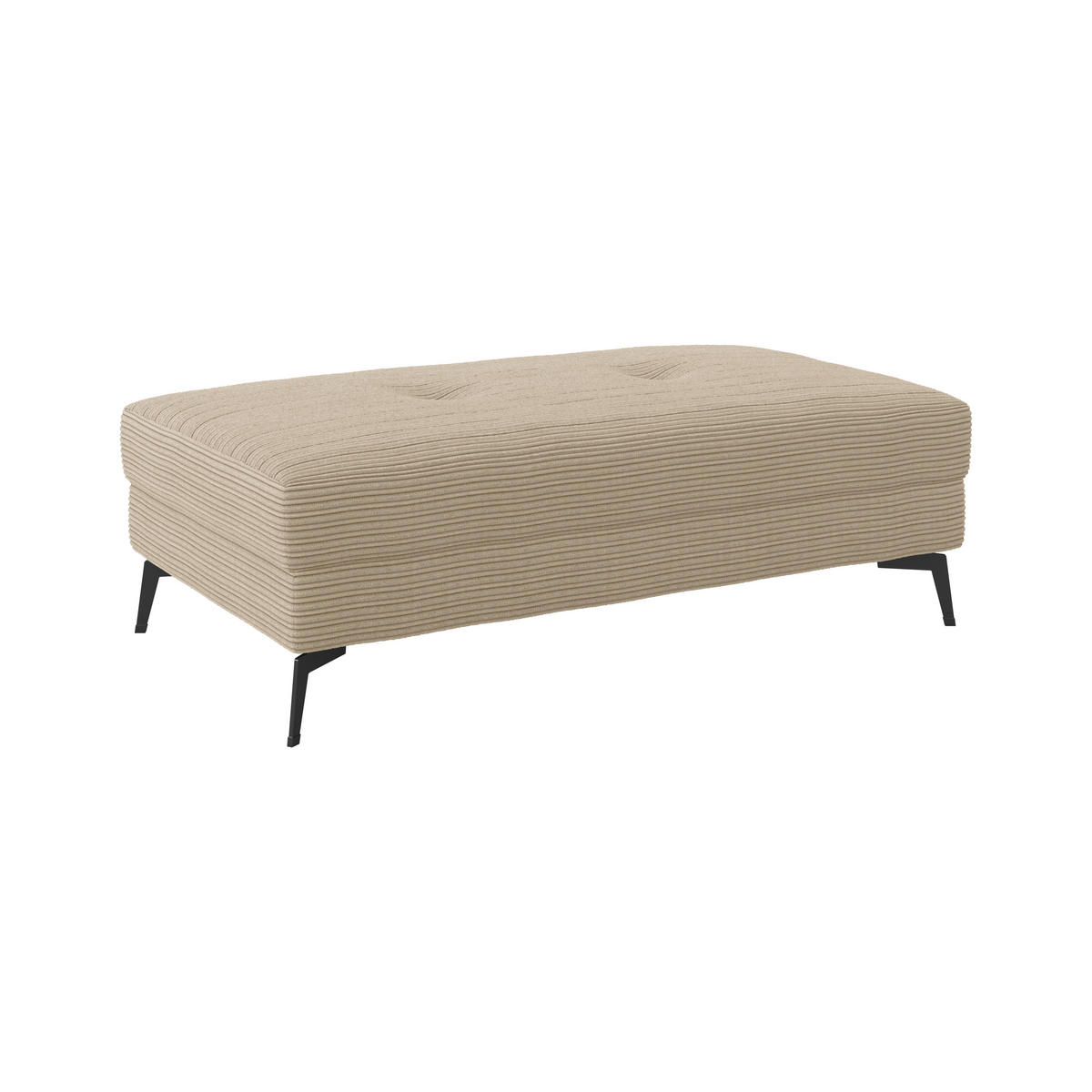HOCKER Hellgrau, Beige  - Beige/Hellgrau, Trend, Textil (140/80cm) - P & B