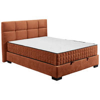 BOXBETT 120/200 cm  in Cognac  - Cognac/Schwarz, Modern, Holzwerkstoff/Kunststoff (120/200cm) - MID.YOU