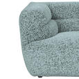 BIGSOFA  in Chenille Mintgrün  - Schwarz/Mintgrün, KONVENTIONELL, Kunststoff/Textil (240/75/105cm) - Carryhome