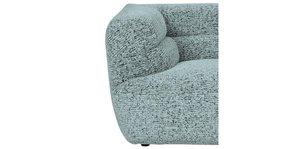 BIGSOFA  in Chenille Mintgrün  - Schwarz/Mintgrün, KONVENTIONELL, Kunststoff/Textil (240/75/105cm) - Carryhome