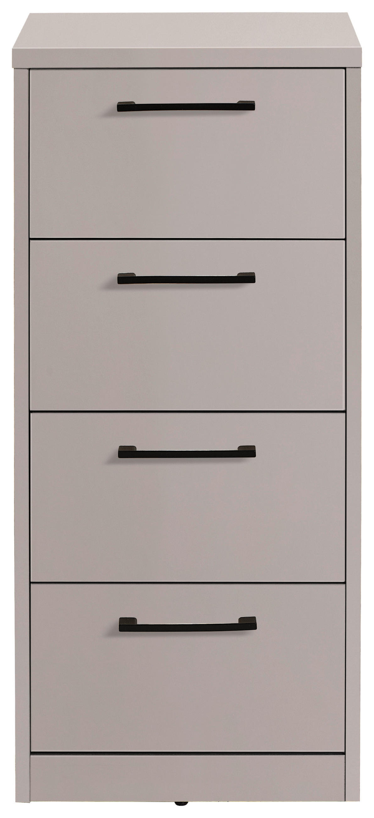 KOMMODE  in 38/84/36 cm  - Kaschmir/Schwarz, Basics, Holzwerkstoff/Kunststoff (38/84/36cm) - Xora