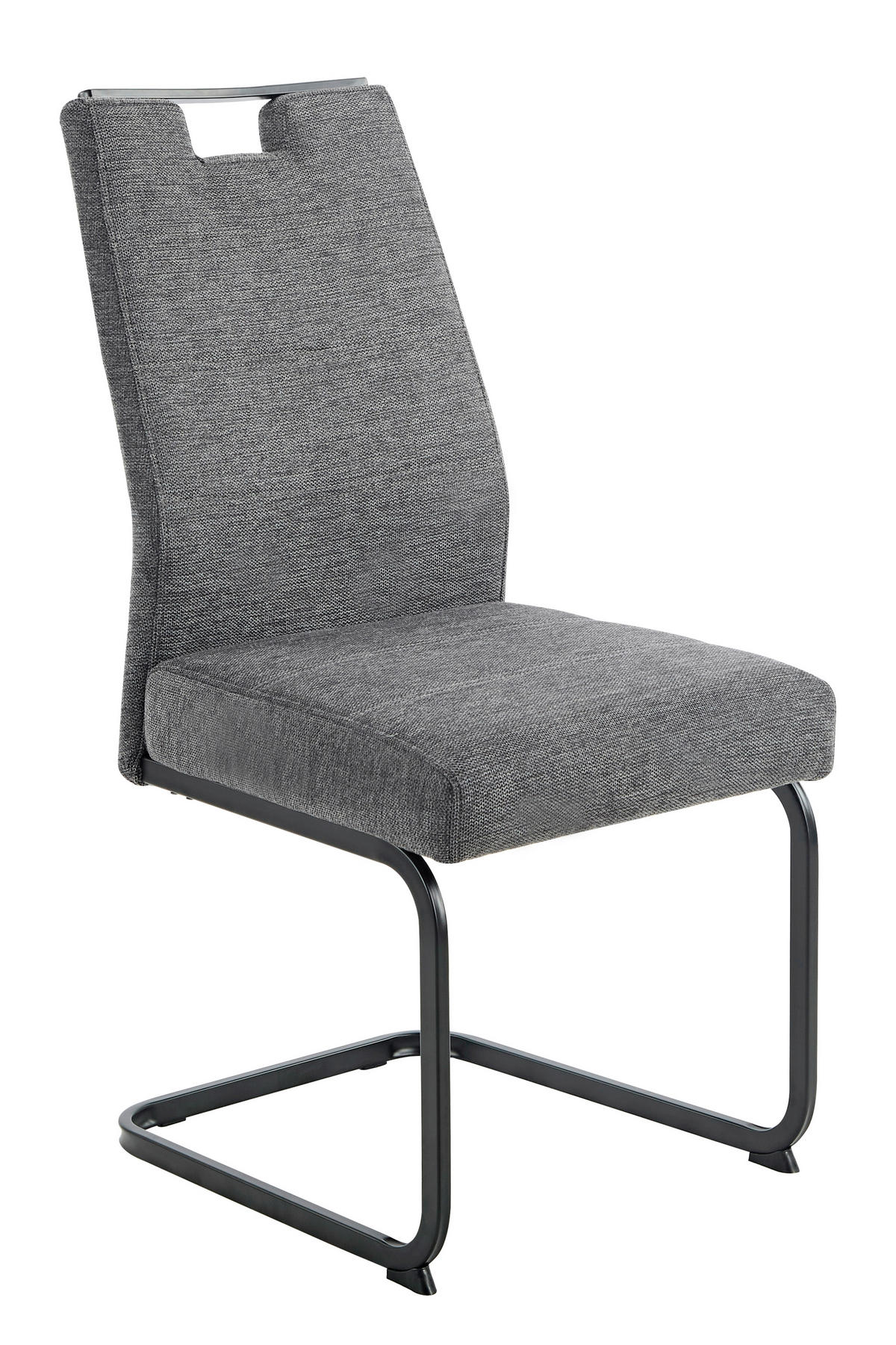 TISCHGRUPPE   - Eichefarben/Anthrazit, MODERN, Textil/Metall (140 - 180/76/90cm) - MID.YOU