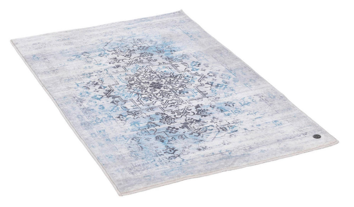PROSTIRKA ZA KUPATILO ORIENTAL  plava 60/100 cm  - plava, Osnovno, tekstil (60/100cm) - Tom Tailor