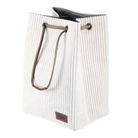 KÔŠ NA BIELIZEŇ, béžová - béžová, Konventionell, textil (35/50/27cm)