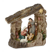 WEIHNACHTSKRIPPE - Naturfarben, Basics, Kunststoff (18,2/17,4/11,8cm)