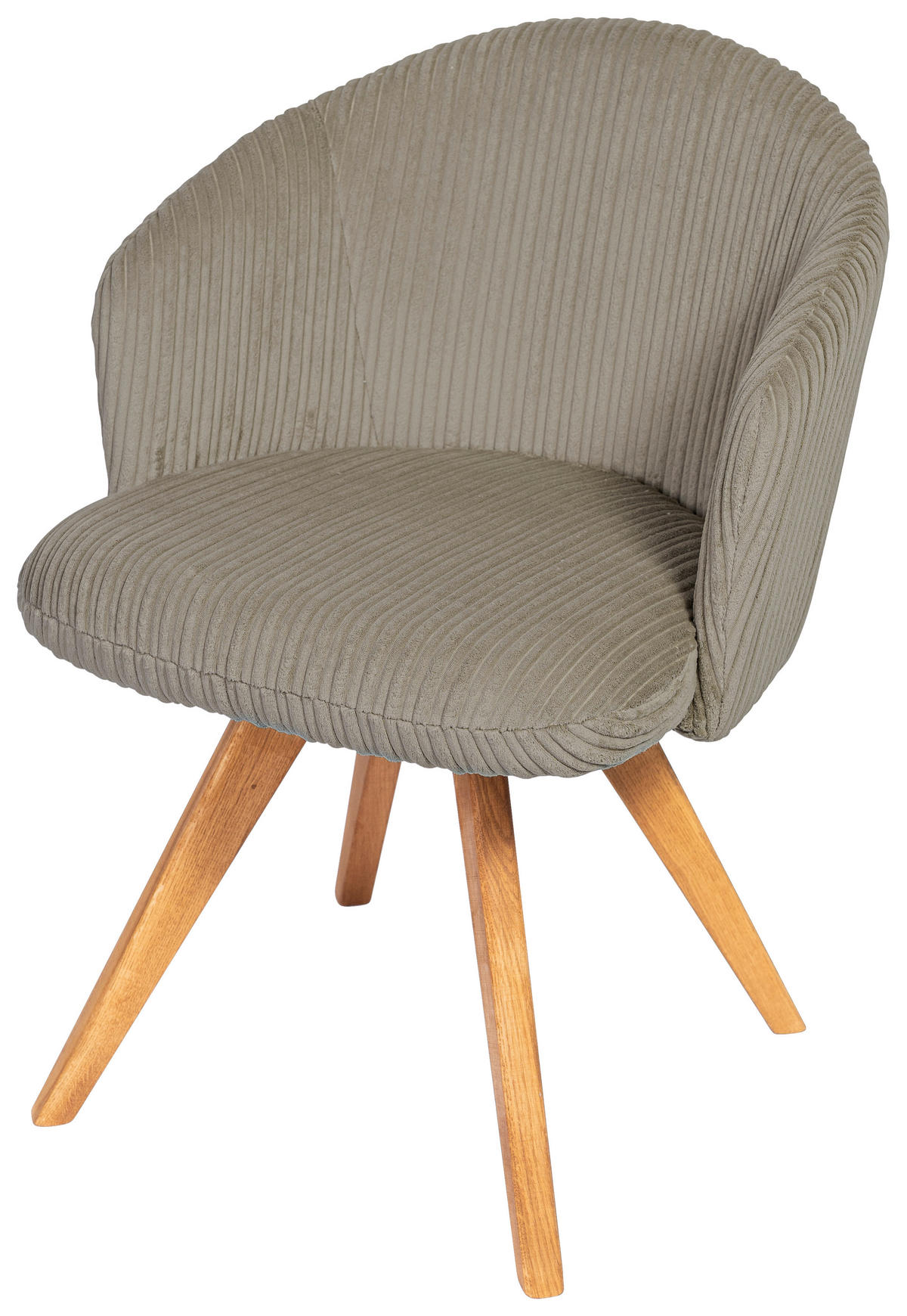 ARMLEHNSTUHL in Holz, Textil Braun, Eichefarben  - Eichefarben/Braun, KONVENTIONELL, Holz/Textil (61/82/59cm) - Stylife