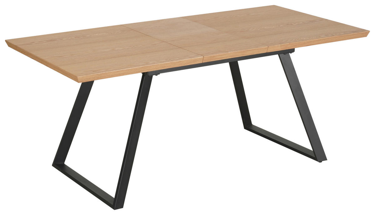 ESSTISCH Schwarz, Eichefarben rechteckig ausziehbar - tolles Design