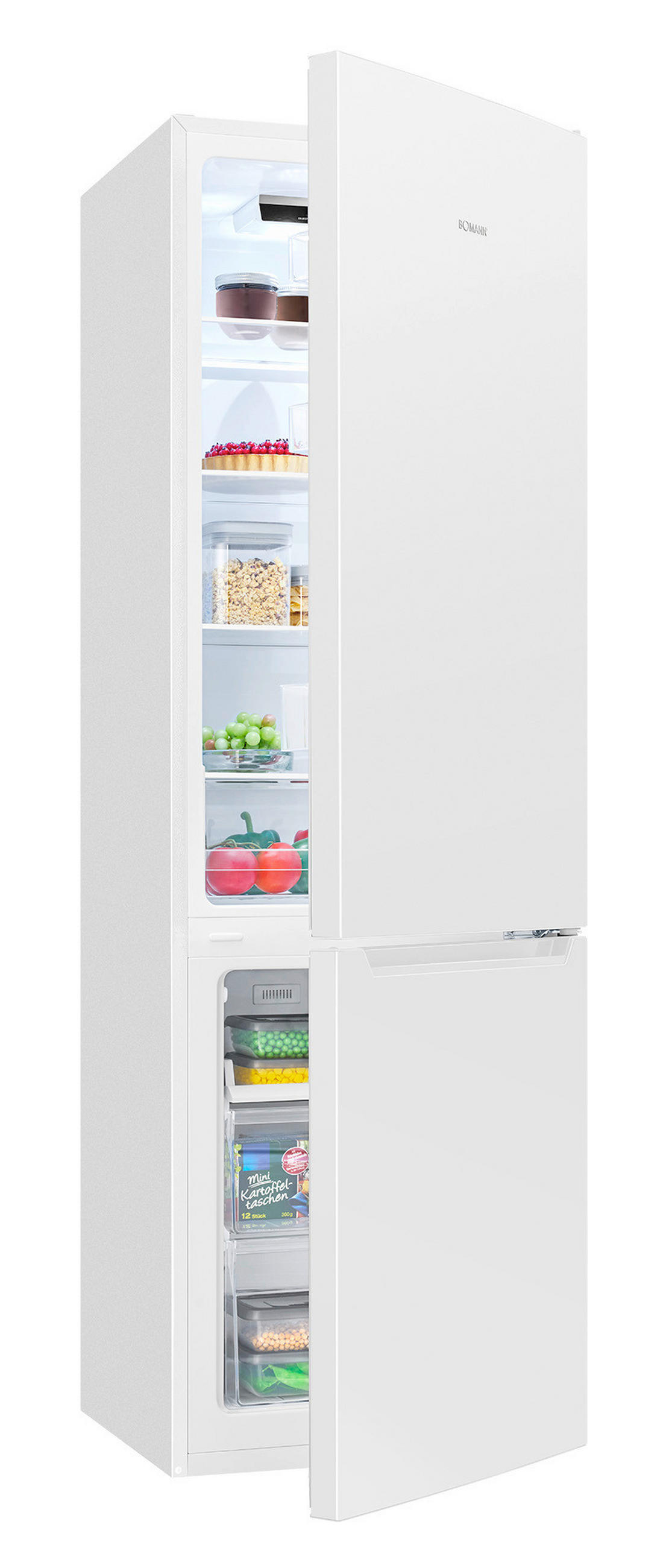 KÜHL-GEFRIER-KOMBINATION KG 7369  - Weiß, Trend, Kunststoff (54,0/176,5cm) - Bomann