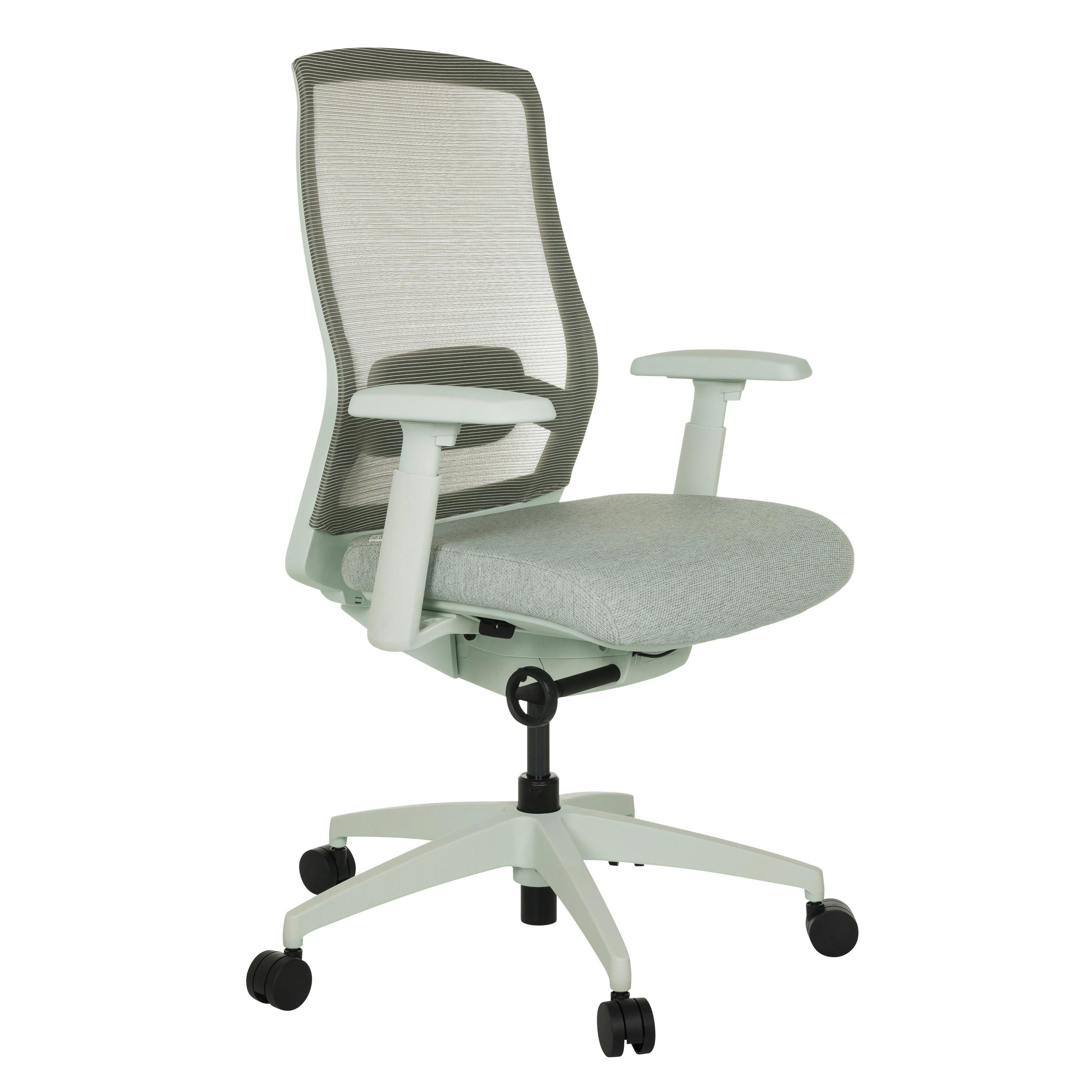OTOČNÁ ŽIDLE, síťovina, šedá - šedá, Moderní, textil/plast (65/95 - 103/70cm) - MID.YOU