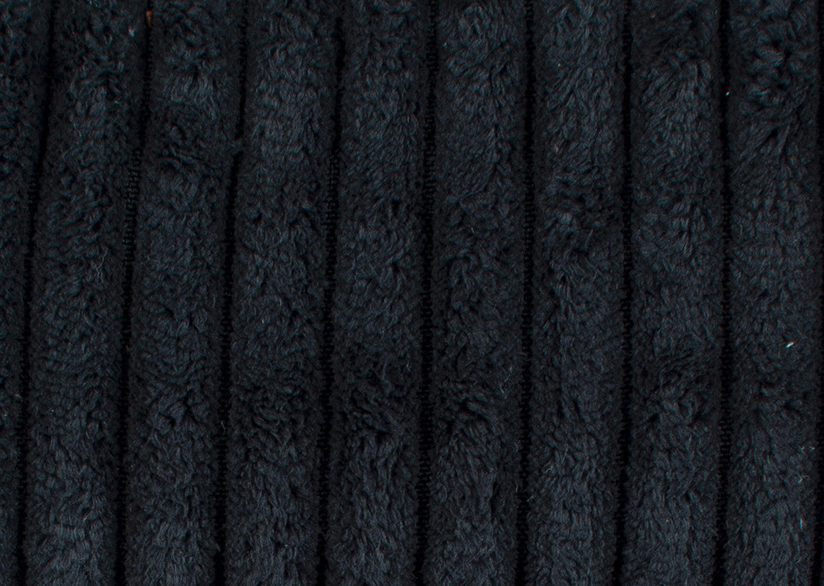 RELAXLIEGE in Cord Schwarz  - Schwarz, Design, Textil/Metall (87/93/188cm) - Xora
