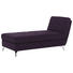 RECAMIERE Flachgewebe Violett - Chromfarben/Violett, Design, Textil/Metall (200/110/83cm) - Bali
